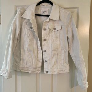 White jean jacket